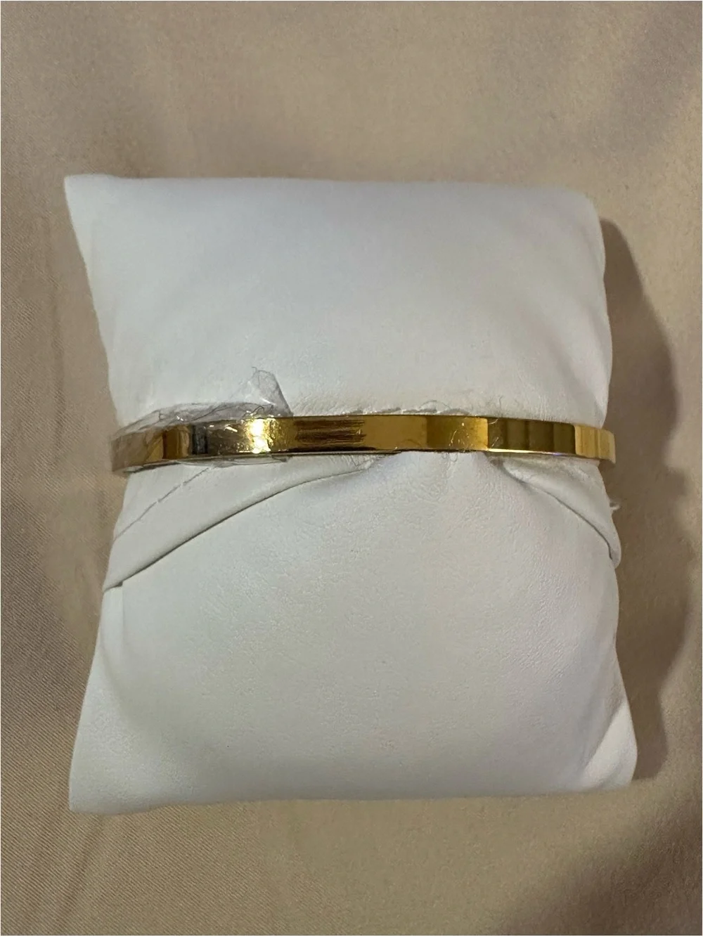 BRAND NEW Atterri Gold Tone Cubic Zirconia Hinged Bangle Bracelet